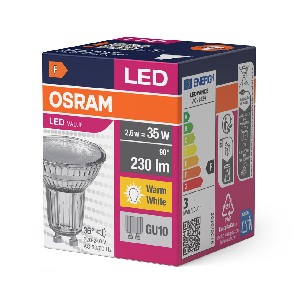 LED downlight 2.6W IP20 2700K 36° – zápustné LED svietidlo OSRAM