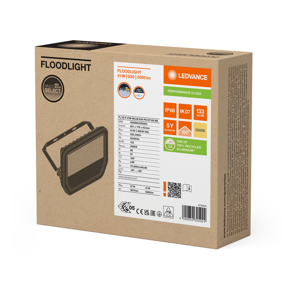 LED reflektor 41W IP66 3000K 100° – vonkajšie LED svietidlo LEDVANCE