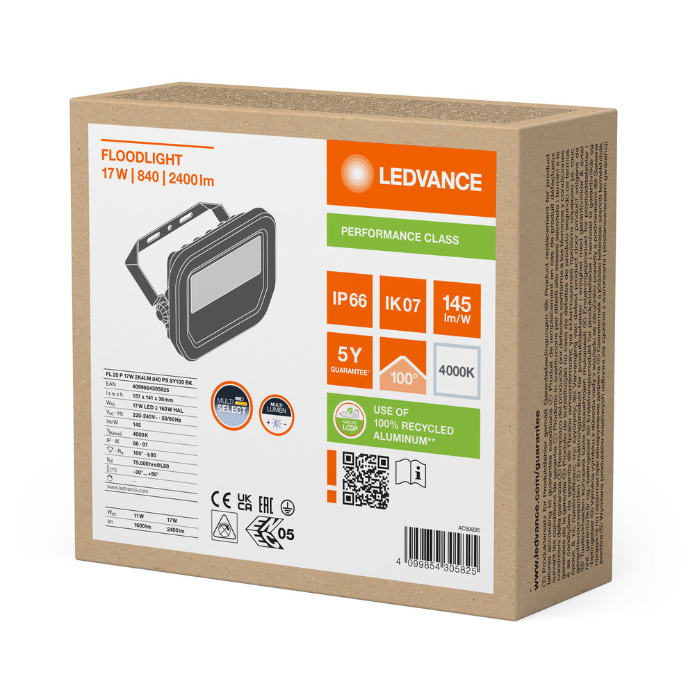 LED reflektor 17W IP66 4000K 100° – vonkajšie LED svietidlo LEDVANCE