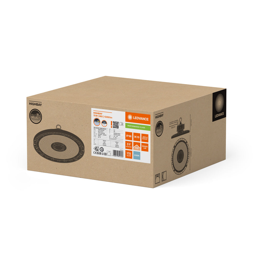 LED High Bay 75W IP66 6500K 110° – priemyselné LED svietidlo LEDVANCE