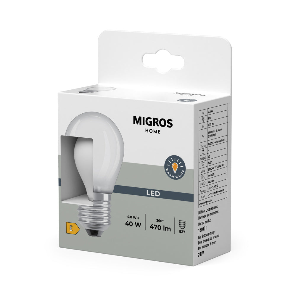LED stropné svietidlo 4W IP20 2700K 300° – stropné LED svietidlo MIGROS