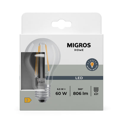 LED stropné svietidlo 6.5W IP20 2700K 300° – stropné LED svietidlo MIGROS