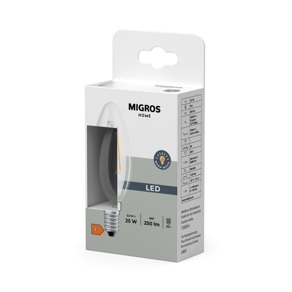 LED stropné svietidlo 2.5W IP20 2700K 300° – stropné LED svietidlo MIGROS