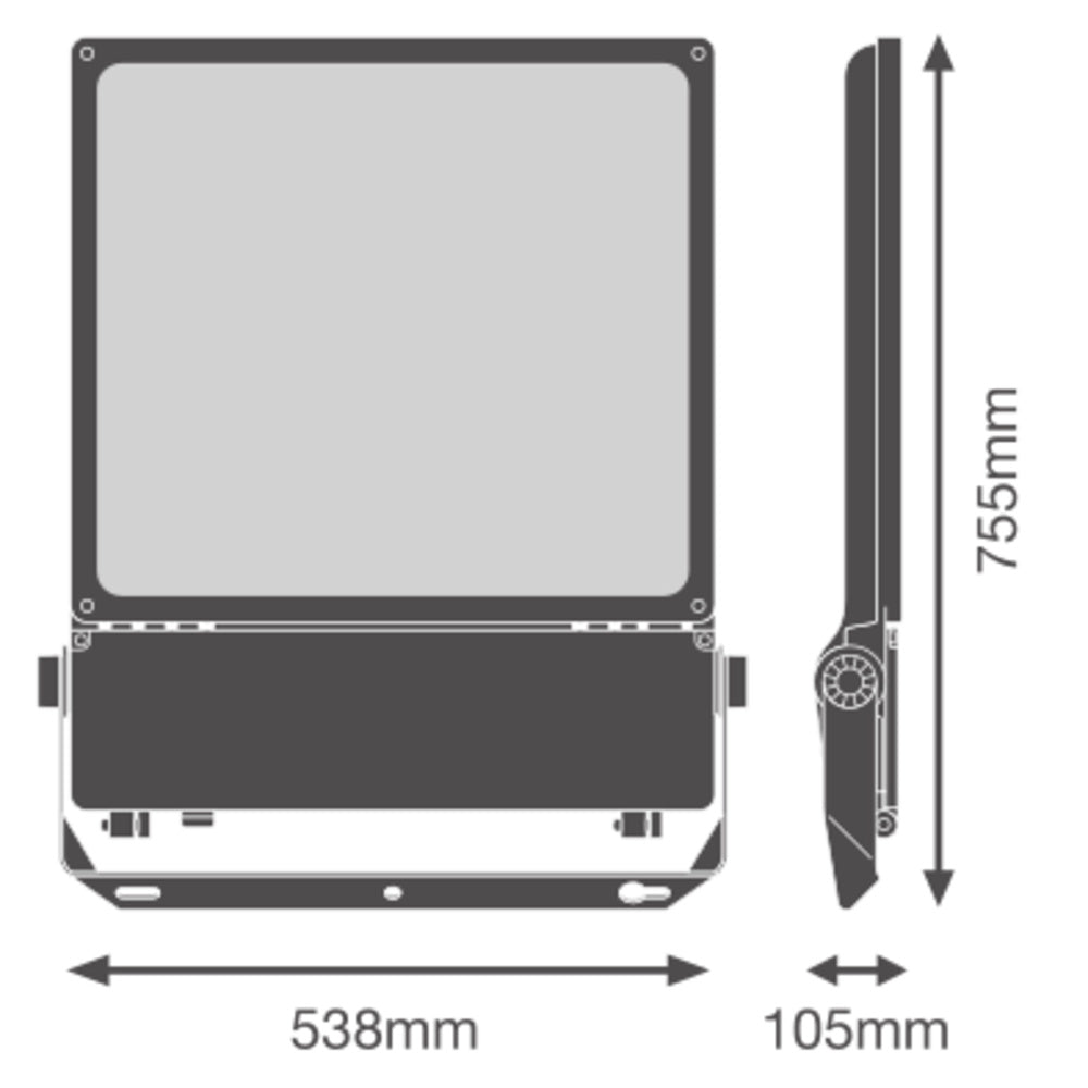 LED reflektor 450W IP66 4000K 20° – vonkajšie LED svietidlo LEDVANCE