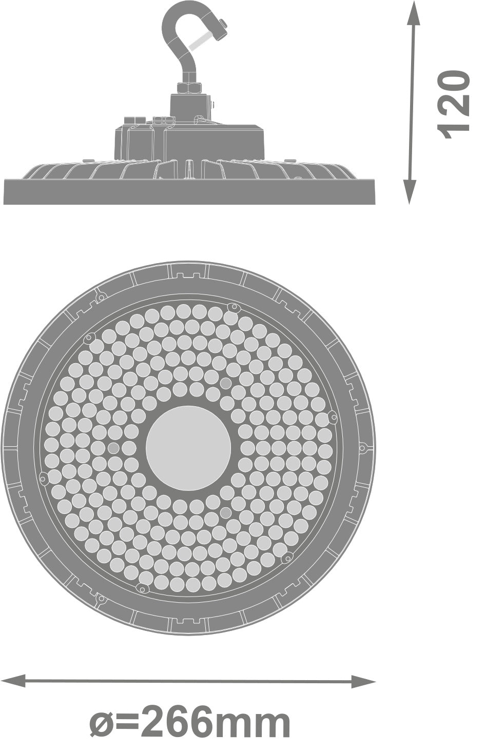 LED High Bay 145W IP66 5700K 60° – priemyselné LED svietidlo LEDVANCE