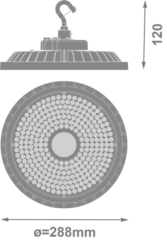 LED High Bay 195W IP66 5700K 60° – priemyselné LED svietidlo LEDVANCE