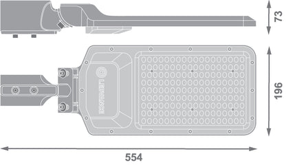 LED pouličné osvetlenie 100W IP65 3000K 155° – pouličné LED svietidlo LEDVANCE