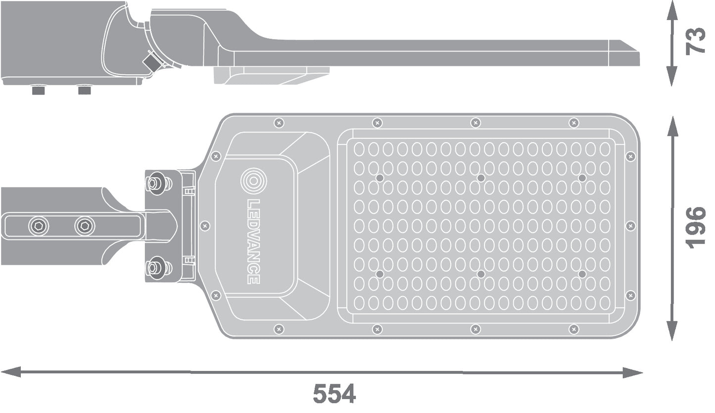 LED pouličné osvetlenie 100W IP65 4000K 155° – pouličné LED svietidlo LEDVANCE