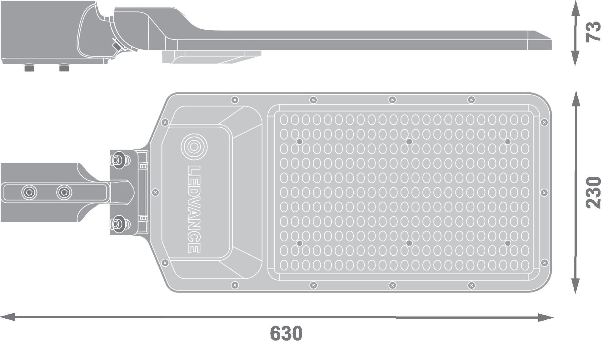 LED pouličné osvetlenie 150W IP65 3000K 155° – pouličné LED svietidlo LEDVANCE