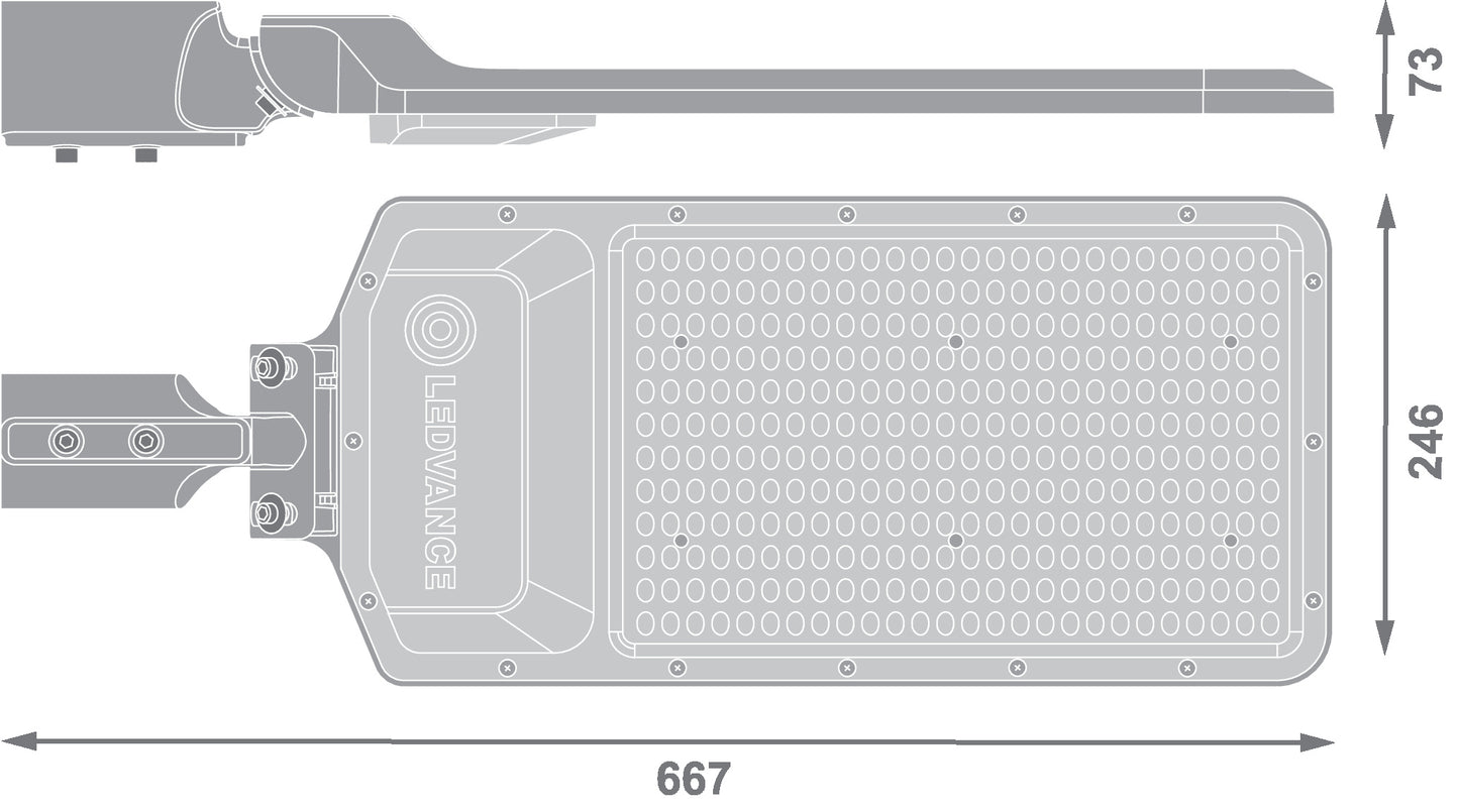 LED pouličné osvetlenie 200W IP65 3000K 155° – pouličné LED svietidlo LEDVANCE