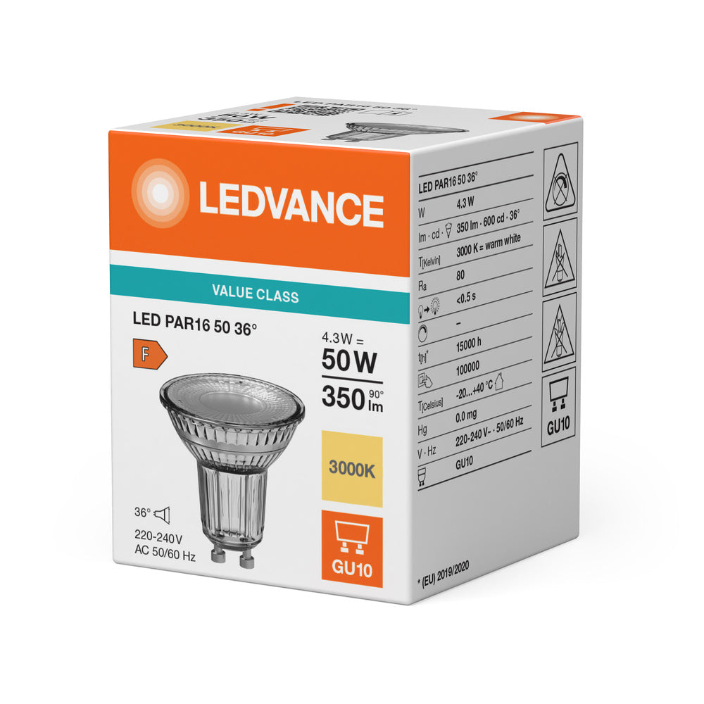 LED downlight 4.3W IP20 3000K 36° – zápustné LED svietidlo LEDVANCE