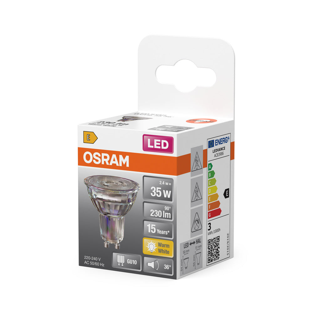 LED downlight 2.4W IP20 2700K 36° – zápustné LED svietidlo OSRAM