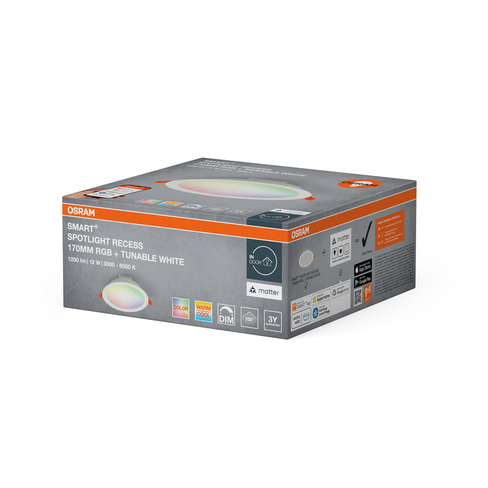 LED downlight 12W IP20 6500K 110° – zápustné LED svietidlo OSRAM