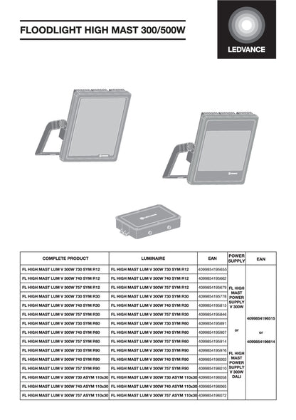 LED reflektor 300W IP66 – vonkajšie LED svietidlo LEDVANCE