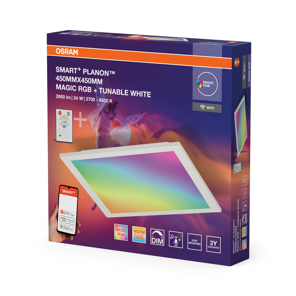 LED panel 24W IP20 6500K 120° – LED stropný panel OSRAM