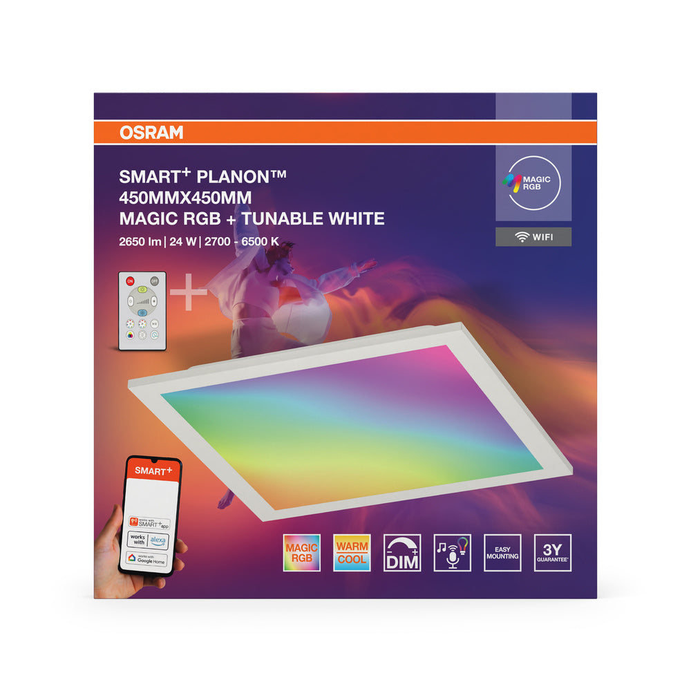 LED panel 24W IP20 6500K 120° – LED stropný panel OSRAM