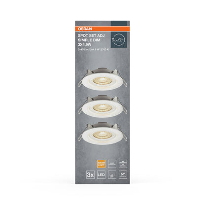 LED stropné svietidlo 4.90W IP20 2700K 110° – stropné LED svietidlo OSRAM