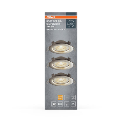 LED stropné svietidlo 4.90W IP20 2700K 110° – stropné LED svietidlo OSRAM