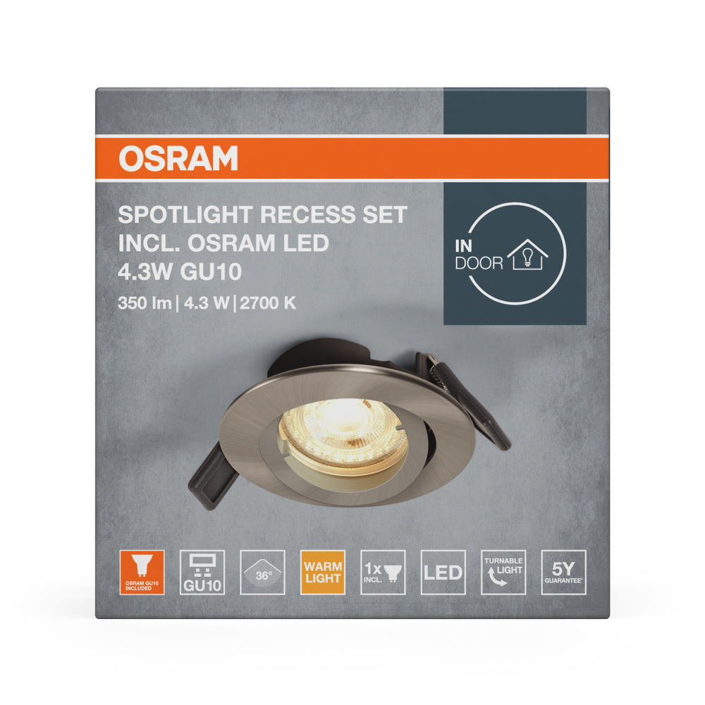 LED downlight 4.30W IP20 2700K 36° – zápustné LED svietidlo OSRAM
