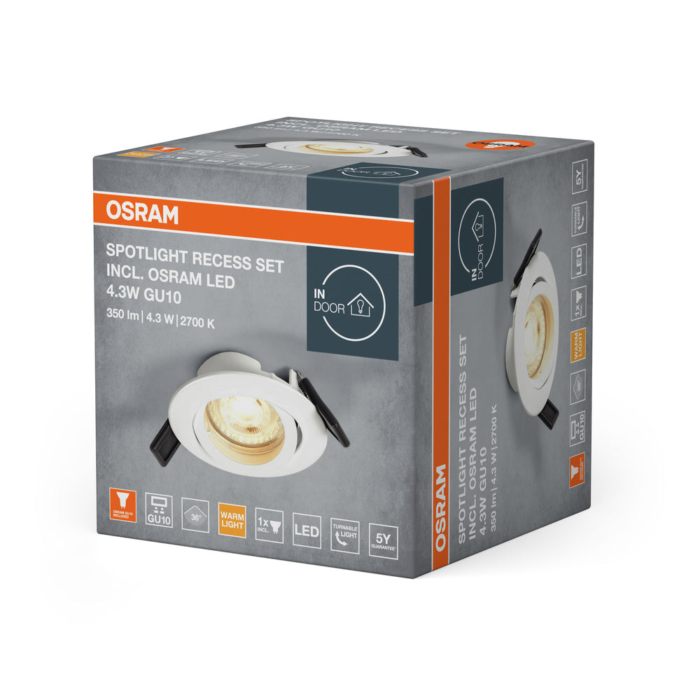 LED downlight 4.30W IP20 2700K 36° – zápustné LED svietidlo OSRAM