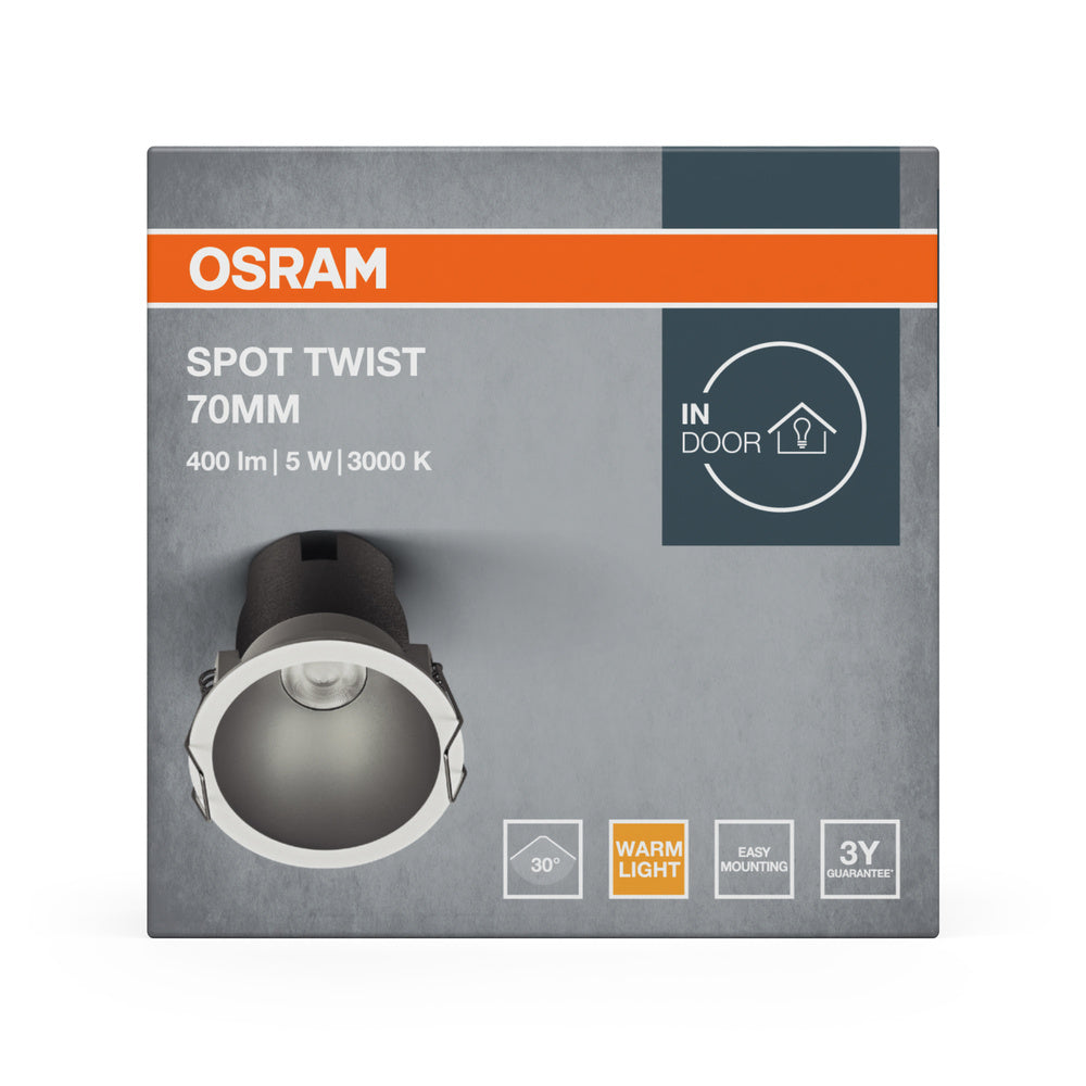 LED stropné svietidlo 5W IP20 3000K 30° – stropné LED svietidlo OSRAM