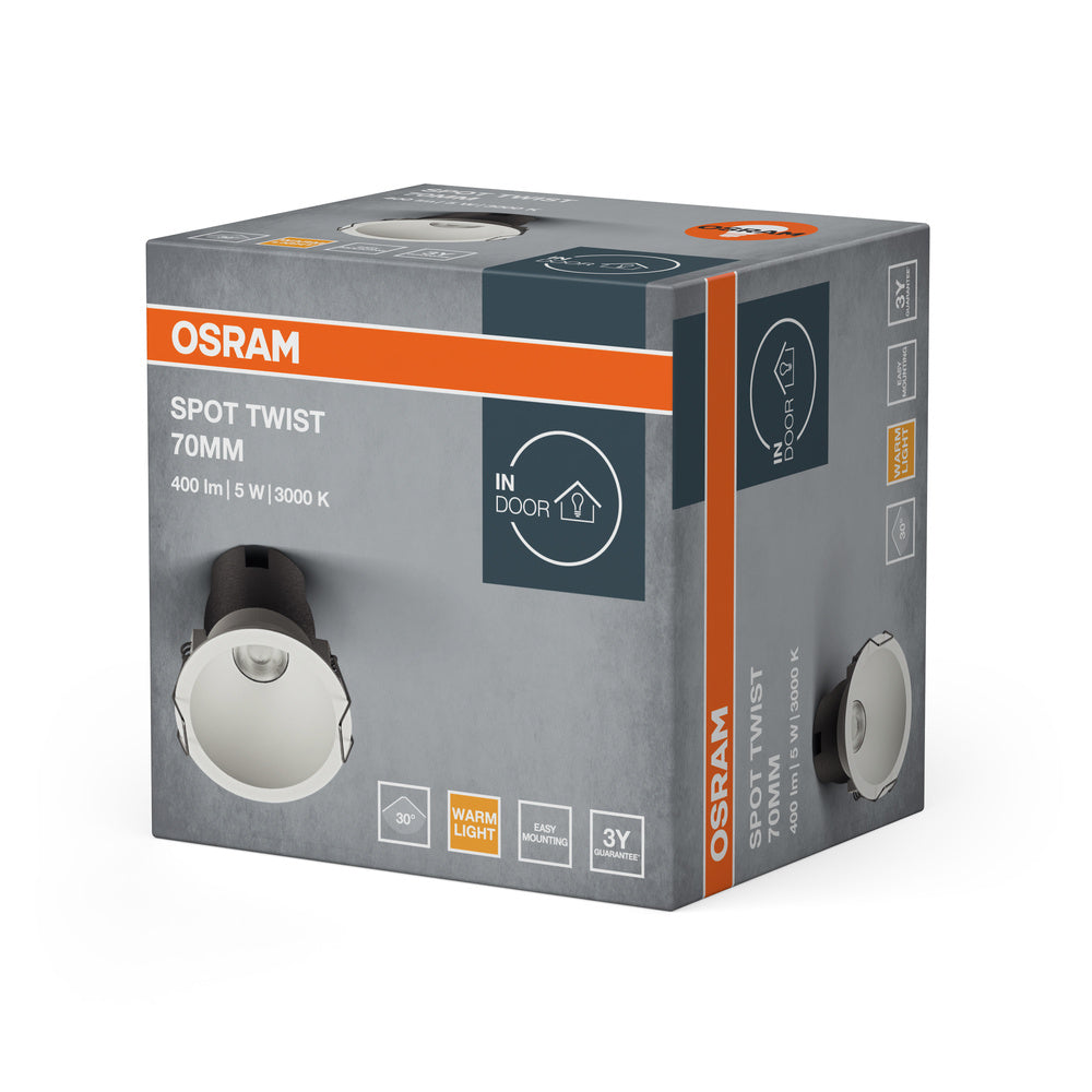 LED stropné svietidlo 5W IP20 3000K 30° – stropné LED svietidlo OSRAM
