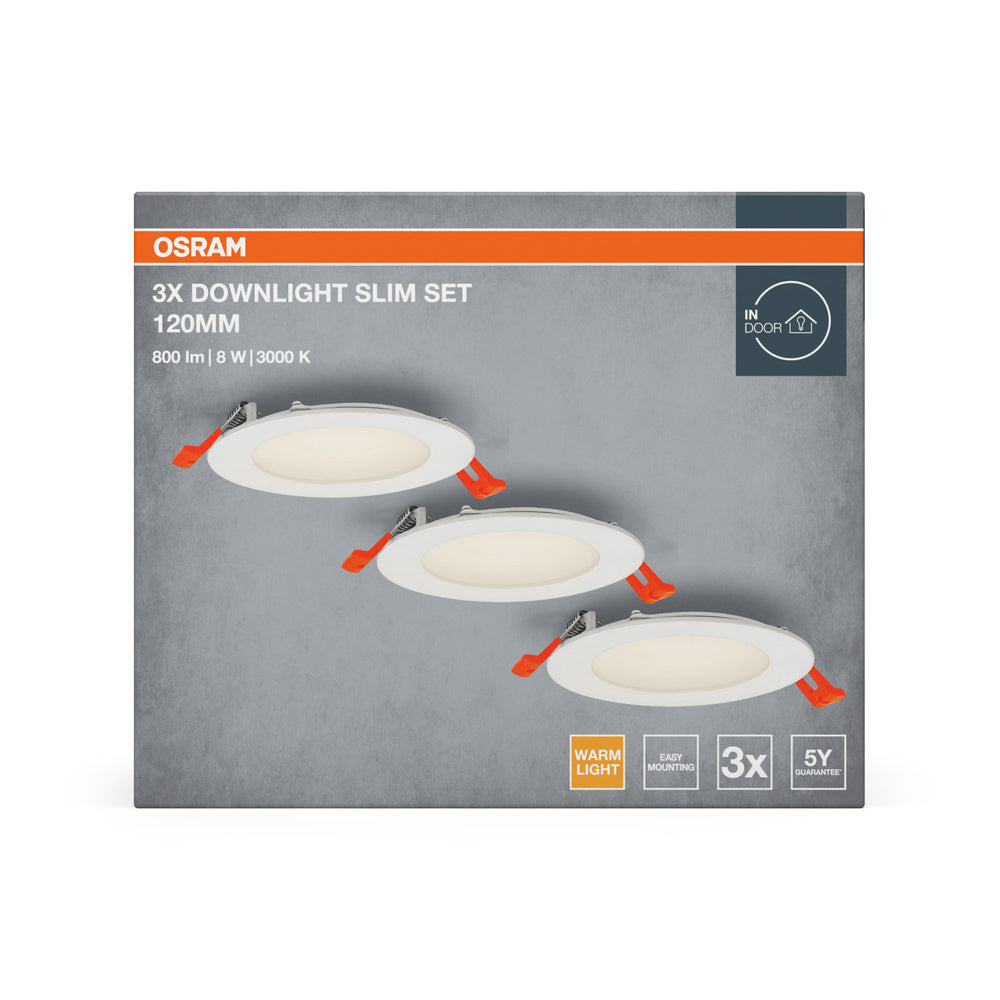LED downlight 8W IP20 3000K 110° – zápustné LED svietidlo OSRAM
