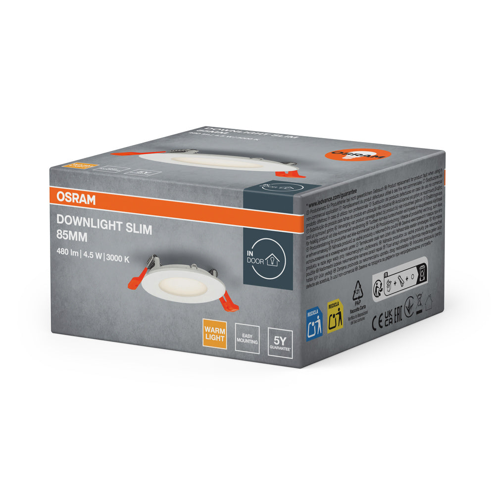 LED downlight 4.50W IP20 3000K 110° – zápustné LED svietidlo OSRAM