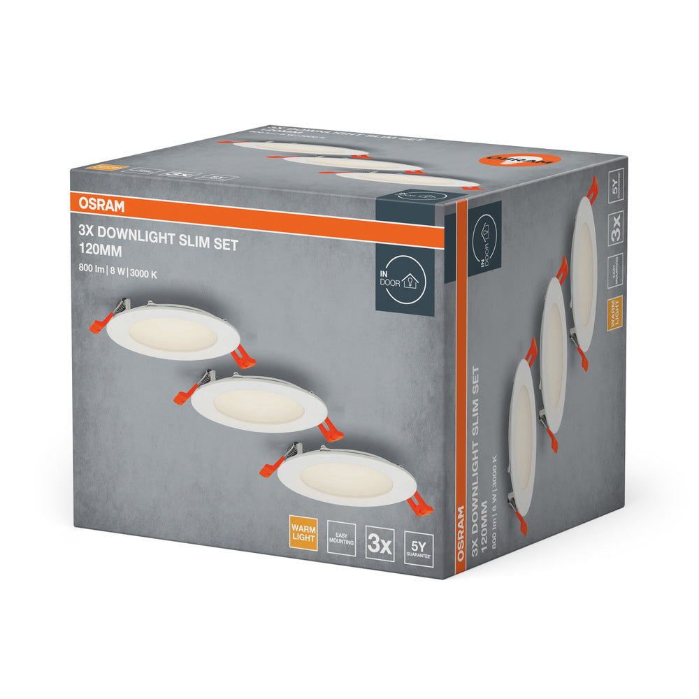 LED downlight 8W IP20 3000K 110° – zápustné LED svietidlo OSRAM
