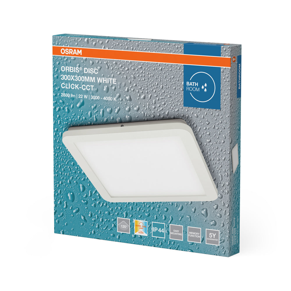 LED stropné svietidlo 22W IP44 4000K 120° – stropné LED svietidlo OSRAM