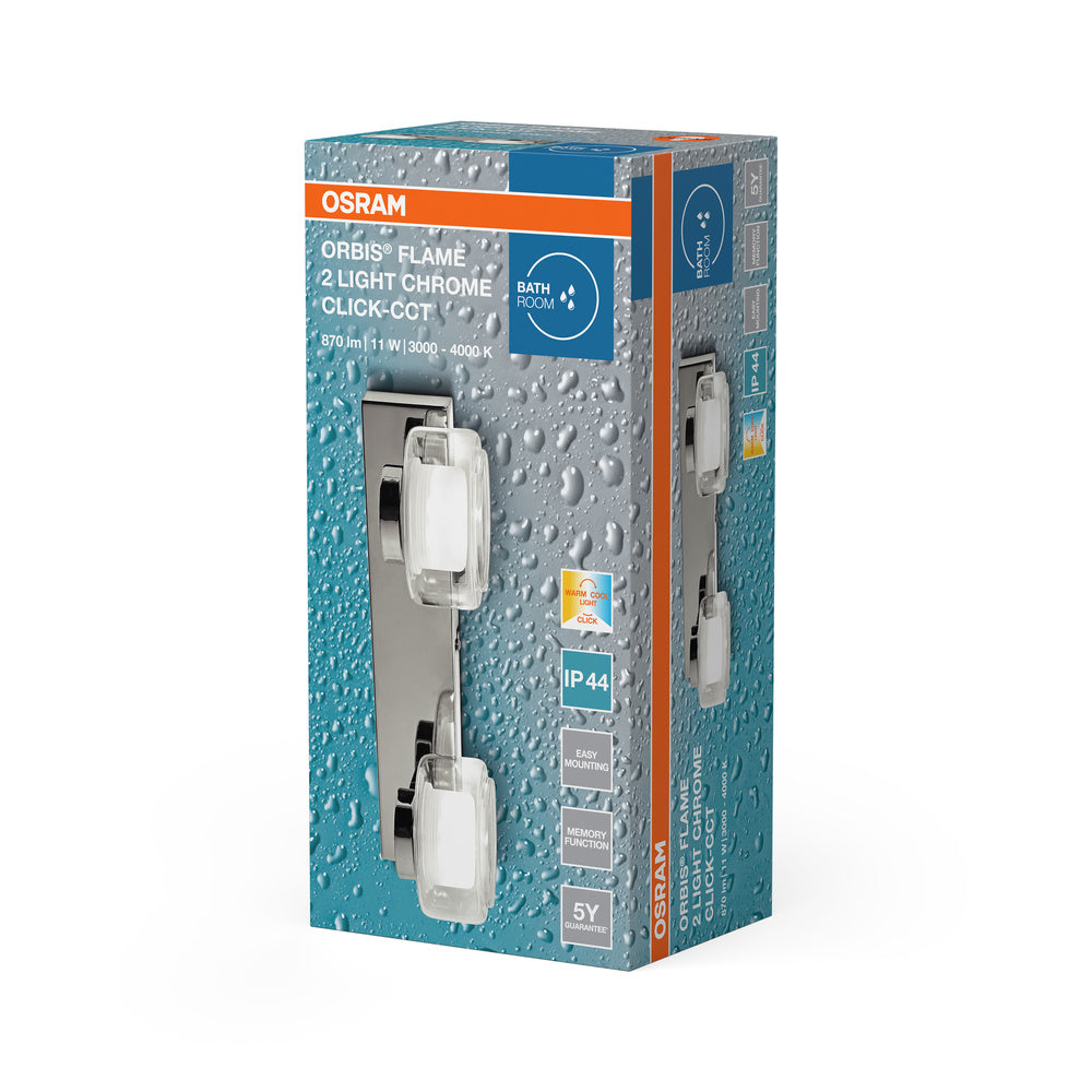 LED nástenné svietidlo 11W IP44 4000K 115° – nástenné LED svietidlo OSRAM