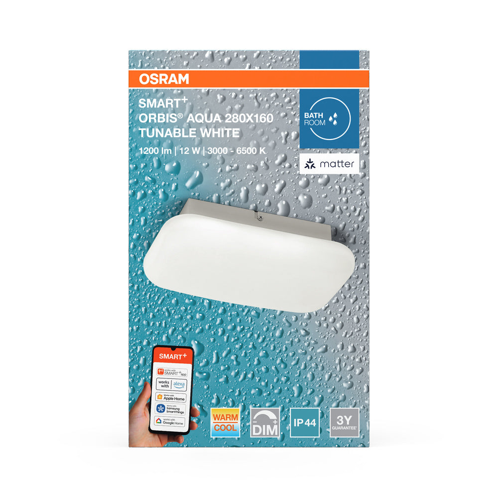 LED nástenné svietidlo 12W IP44 6500K 120° – nástenné LED svietidlo OSRAM