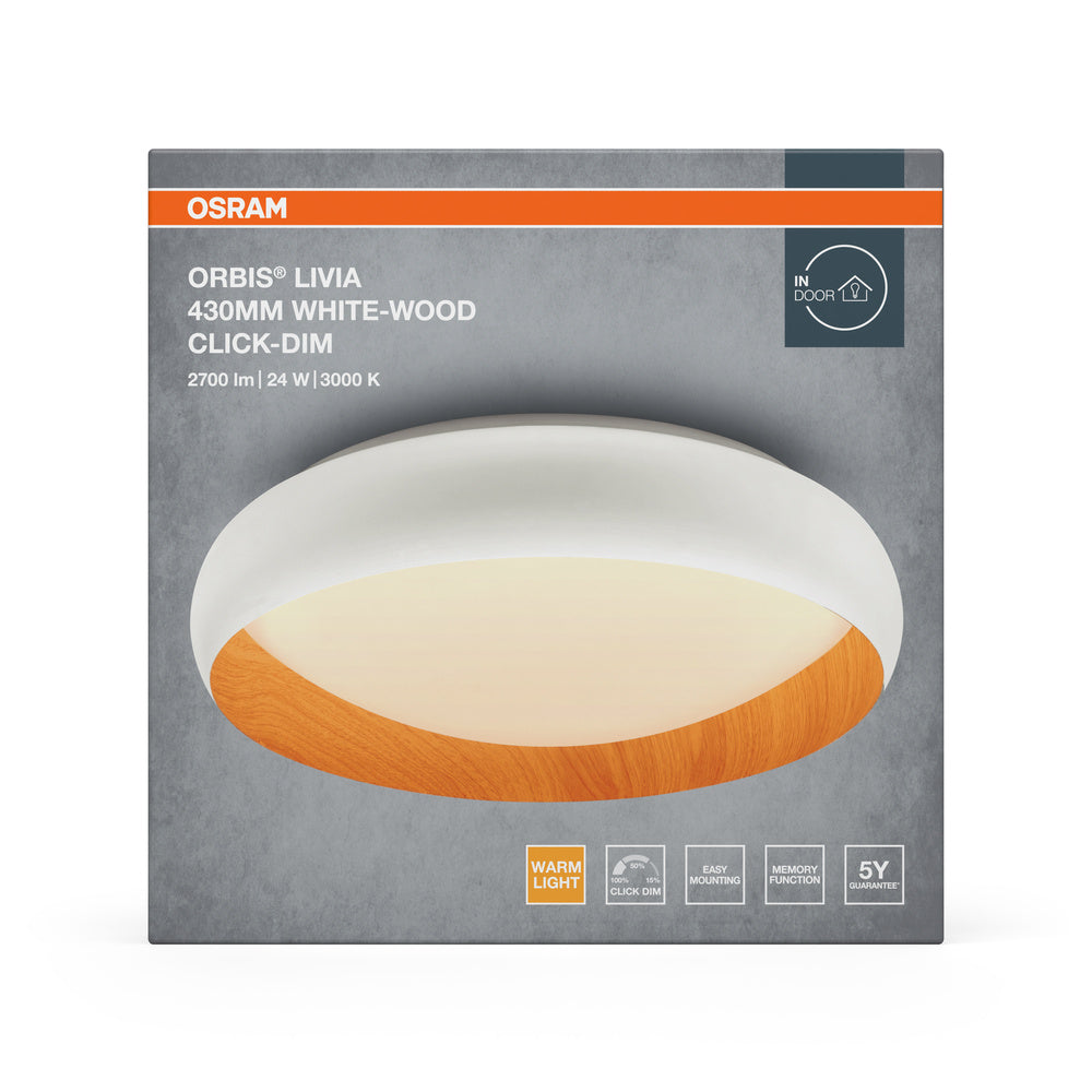 LED stropné svietidlo 24W IP20 3000K 120° – stropné LED svietidlo OSRAM