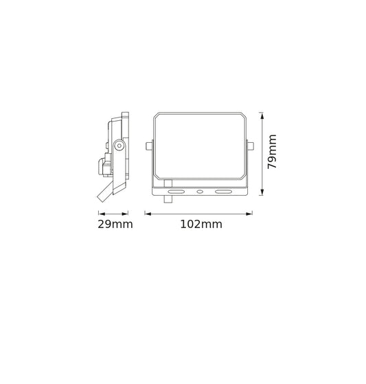 LED reflektor 10W IP65 6500K 105° – vonkajšie LED svietidlo BELLALUX