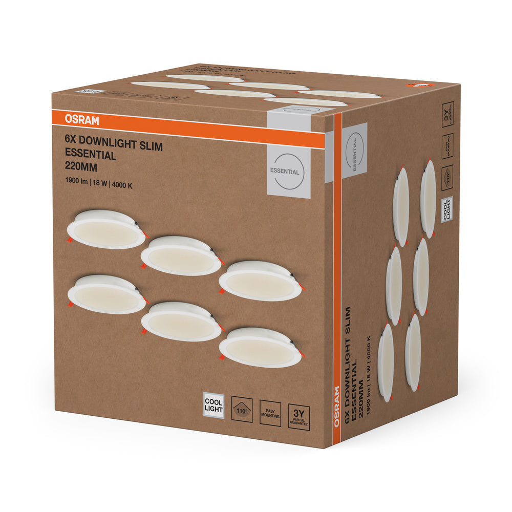LED downlight 18W IP20 4000K 110° – zápustné LED svietidlo OSRAM