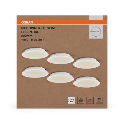 LED downlight 18W IP20 4000K 110° – zápustné LED svietidlo OSRAM