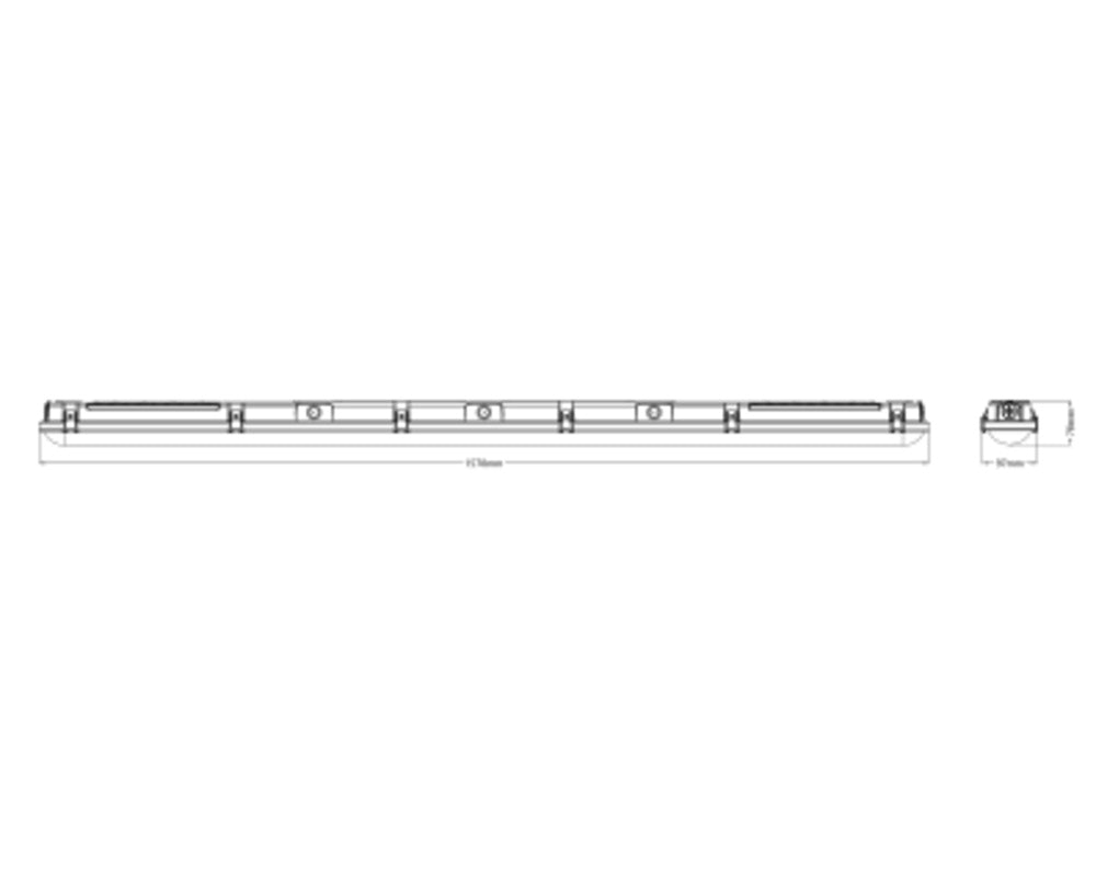LED prachotesné svietidlo 50W IP66 4000K 110° – priemyselné prachotesné svietidlo LEDVANCE