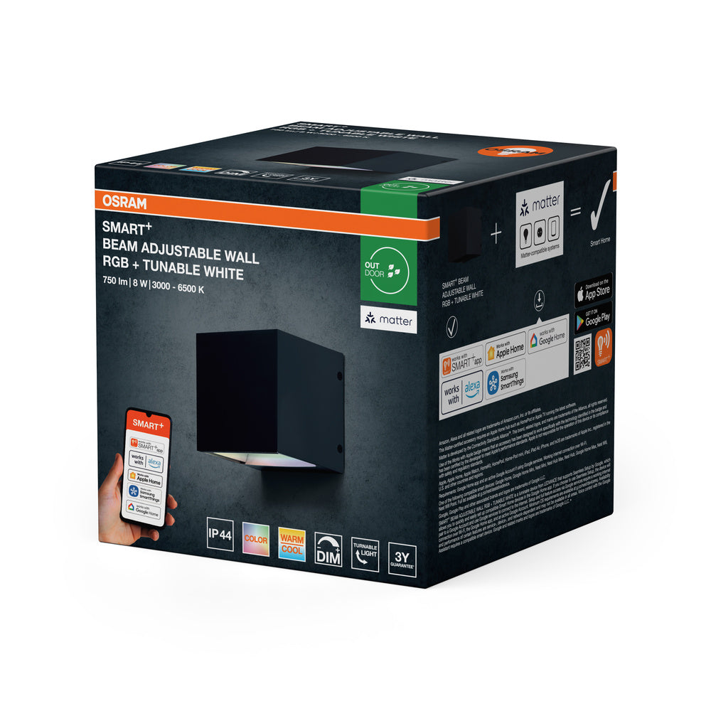 LED nástenné svietidlo 8W IP44 6500K 65° – nástenné LED svietidlo OSRAM