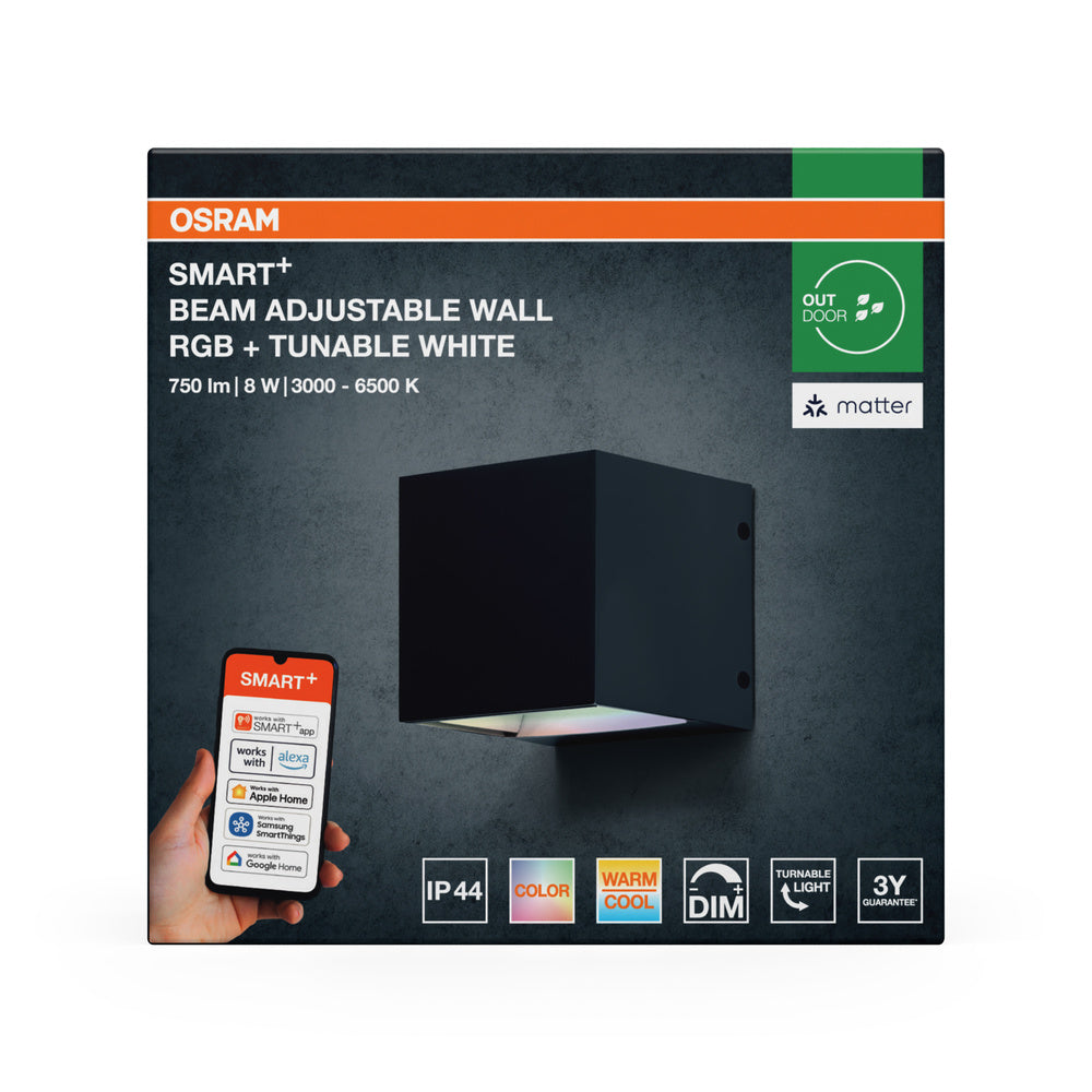 LED nástenné svietidlo 8W IP44 6500K 65° – nástenné LED svietidlo OSRAM