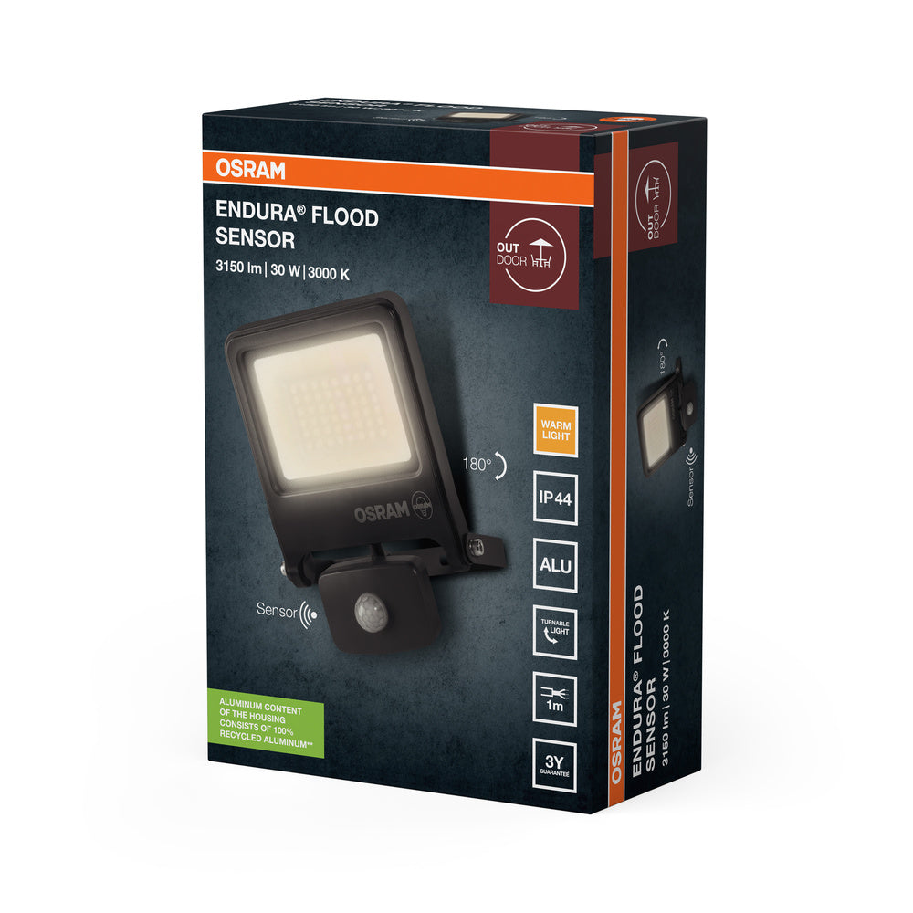 LED reflektor 30W IP44 3000K 110° – vonkajšie LED svietidlo OSRAM