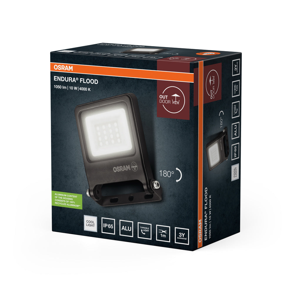 LED reflektor 10W IP65 4000K 110° – vonkajšie LED svietidlo OSRAM
