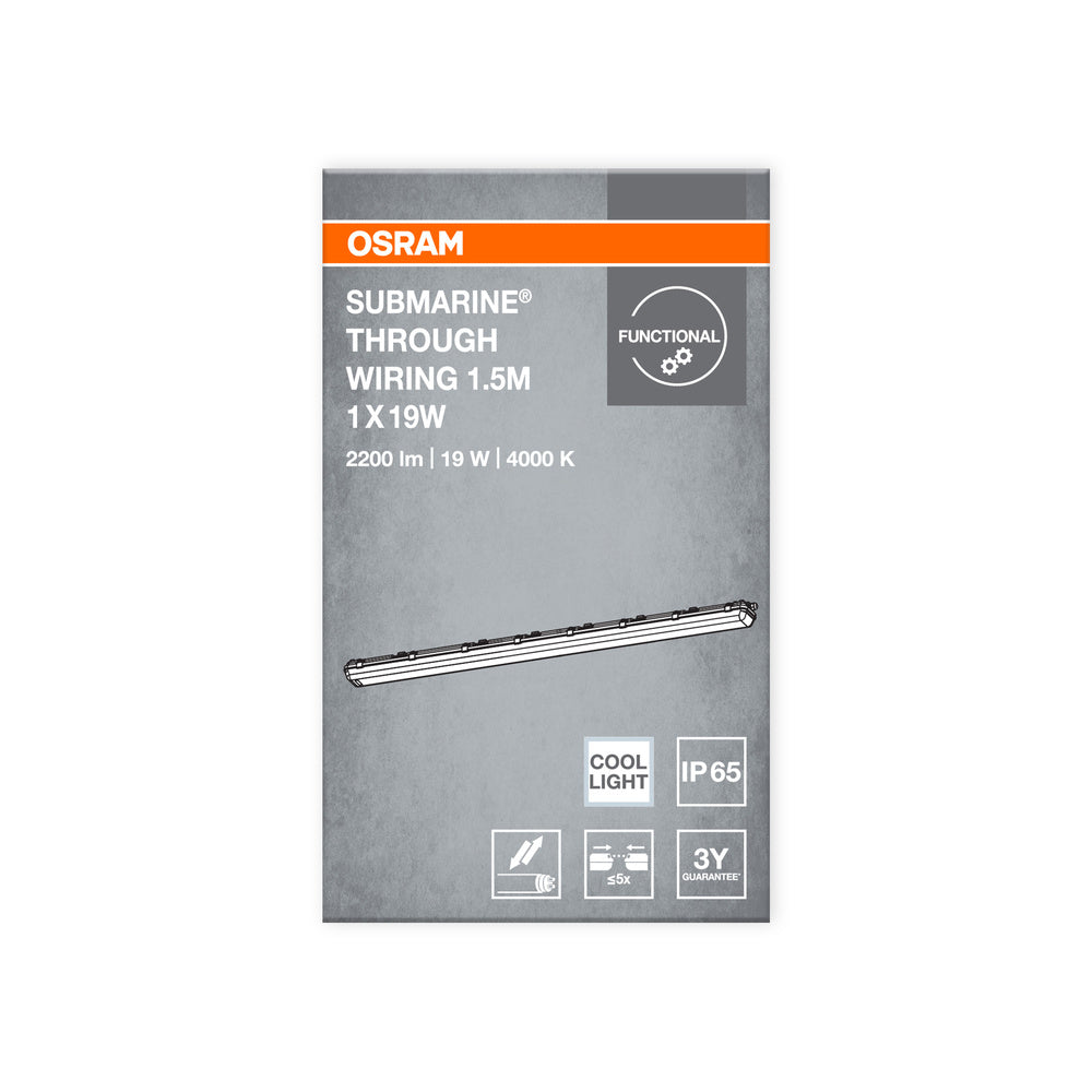 LED prachotesné svietidlo 19W IP65 4000K 140° – priemyselné prachotesné svietidlo OSRAM