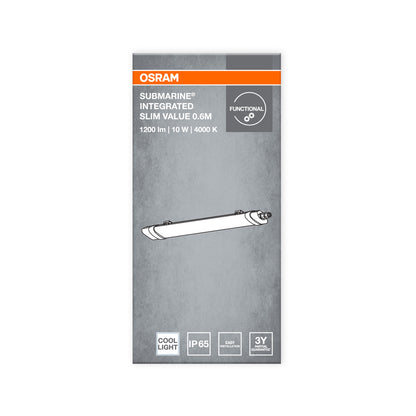 LED prachotesné svietidlo 10W IP65 4000K 120° – priemyselné prachotesné svietidlo OSRAM