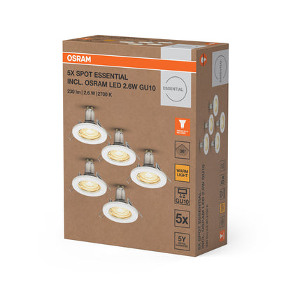 LED downlight 2.60W IP20 2700K 36° – zápustné LED svietidlo OSRAM