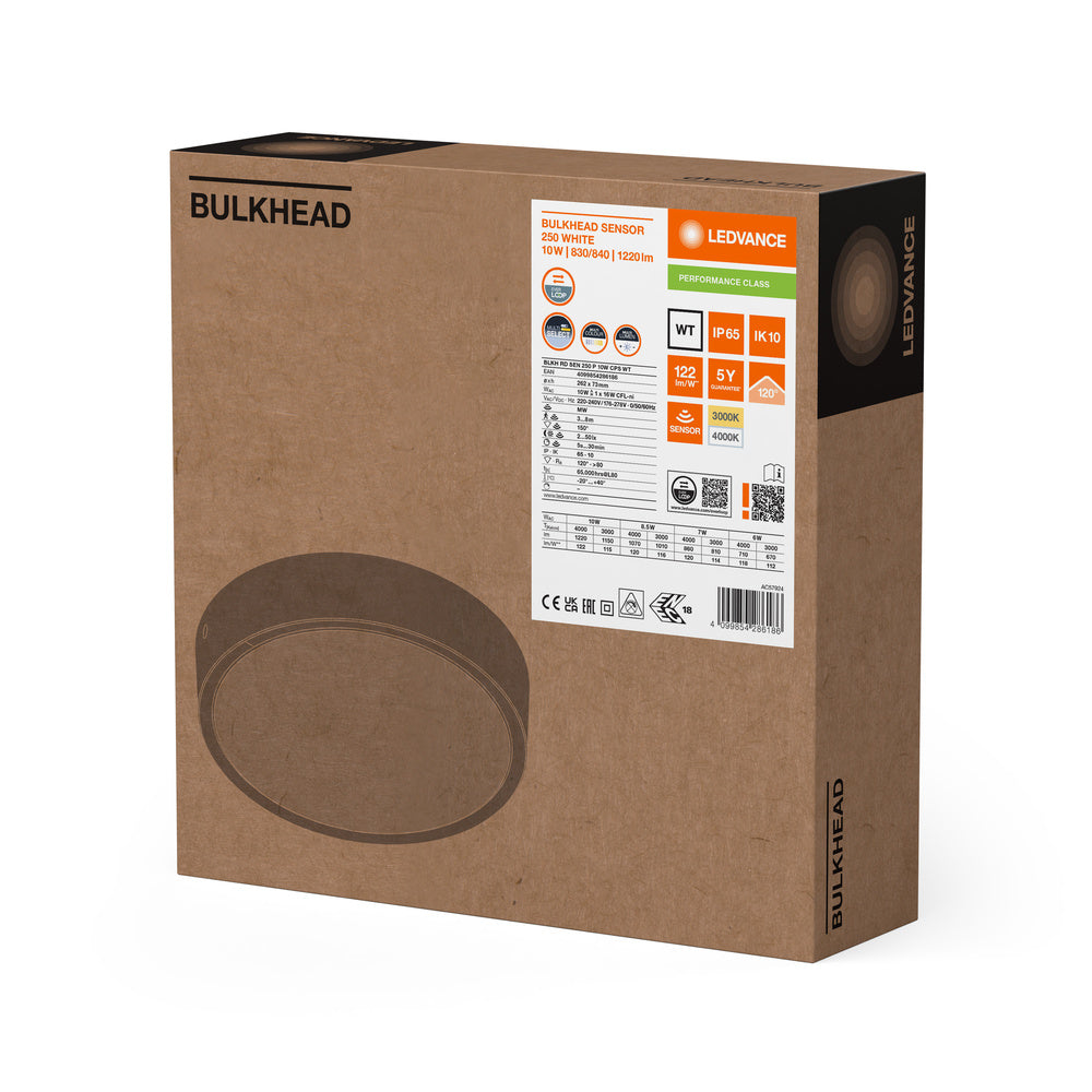 LED nástenné svietidlo 10W IP65 3000K 120° – nástenné LED svietidlo LEDVANCE