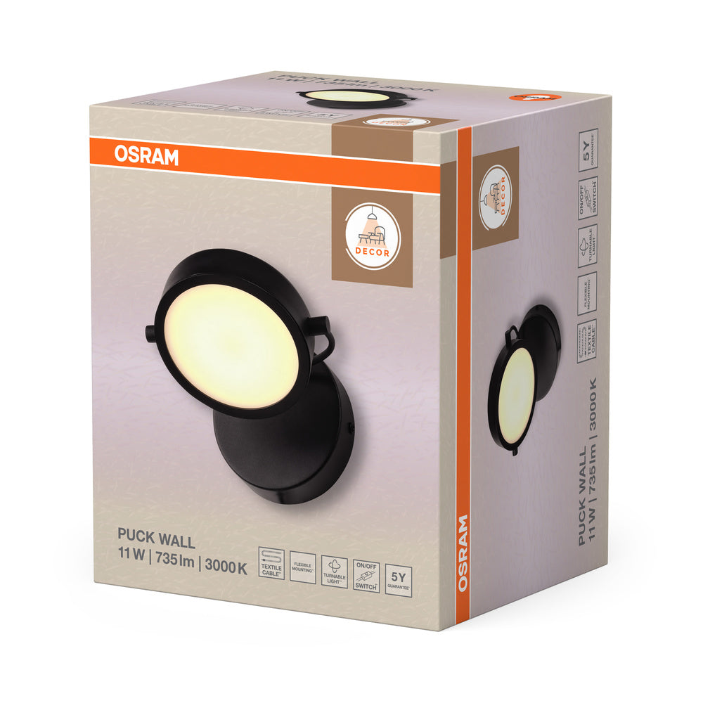 LED nástenné svietidlo 11W IP20 3000K 120° – nástenné LED svietidlo OSRAM