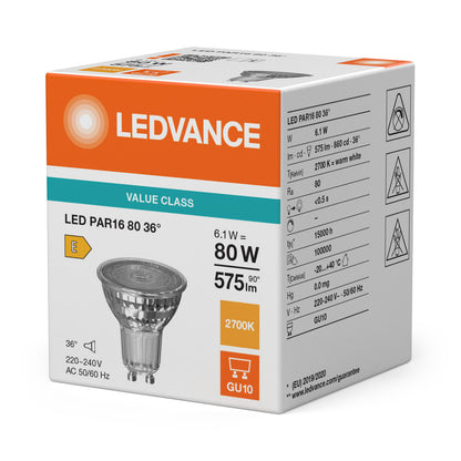 LED downlight 6.1W IP20 2700K 36° – zápustné LED svietidlo LEDVANCE