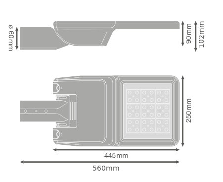 LED pouličné osvetlenie 52W IP66 3000K 135° – pouličné LED svietidlo LEDVANCE