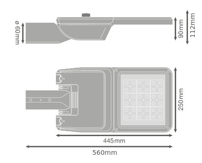 LED pouličné osvetlenie 36W IP66 4000K 70° – pouličné LED svietidlo LEDVANCE