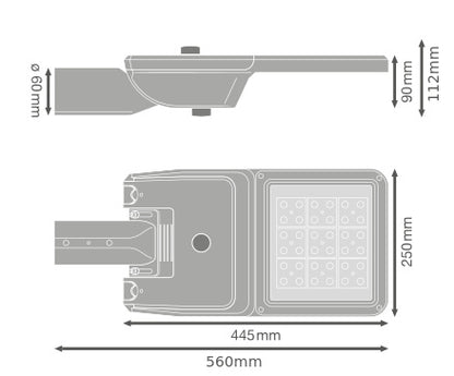 LED pouličné osvetlenie 52W IP66 4000K 55° – pouličné LED svietidlo LEDVANCE